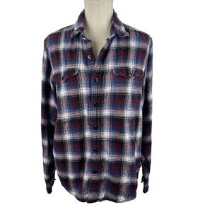 American Eagle Outfitters Plaid Flannel Shirt Mens M Multi Button Front‎ Casual